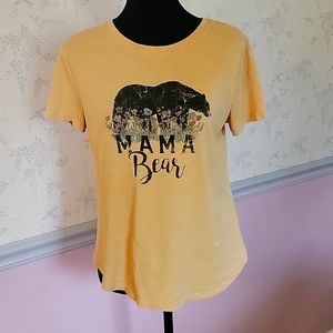 2/$10 Item🪷Maurices Mama Bear Yellow Shirt